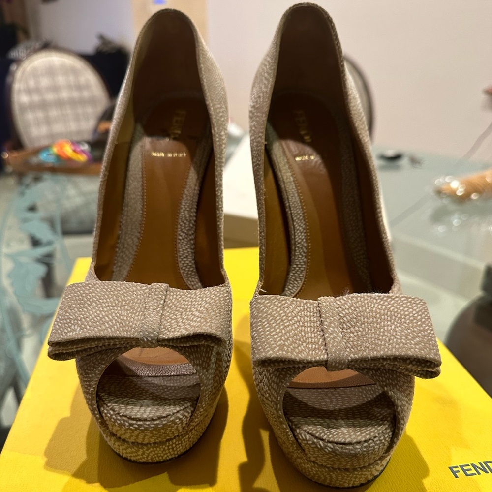 Fendi Heels with Bow